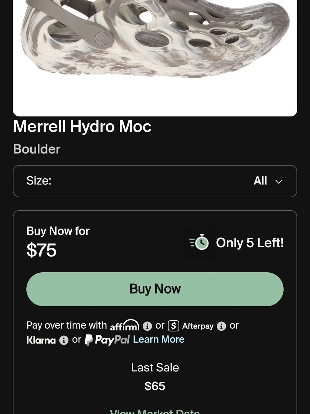 Merrell Hydro Moc in Boulder - Lightweight Slip-On Clog